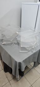 Bulk Lot of Stackable Plastic Letter / Document Trays (±12)