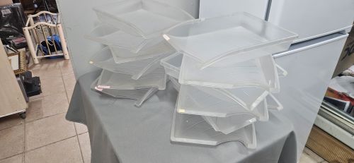 Bulk Lot of Stackable Plastic Letter / Document Trays (±12)