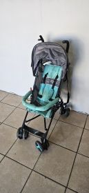 Teal & Grey Folding Umbrella Stroller — Toddler Pushchair