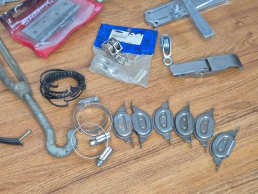 Mixed Hardware Oddments — Hinges, Pulleys, Clamps and Glides