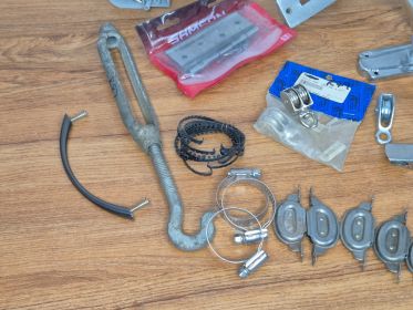 Mixed Hardware Oddments — Hinges, Pulleys, Clamps and Glides