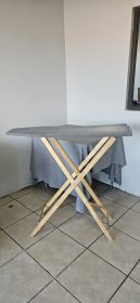 Folding Tabletop Ironing Board with Wooden X-Frame