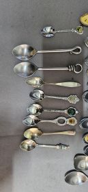 Collection of ±22 Silver-Plated Souvenir / Collectible Teaspoons
