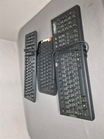 3 × USB Computer Keyboards — LEXMA, HP & Boxed Compaq Internet Keyboard