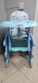 Little One Baby High Chair with Double Tray & Harness