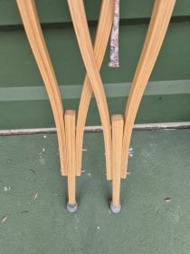Pair of MEDPROC Wooden Underarm Crutches