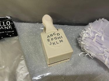 Gift-Wrap & Craft Supplies Bundle — Cellophane, Punch & Organza Bags