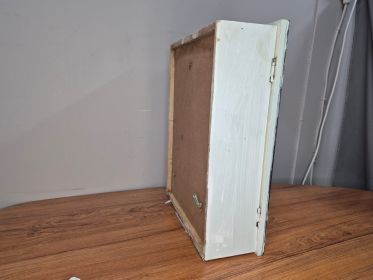 White Painted Bathroom Wall Cabinet — Two Shelves