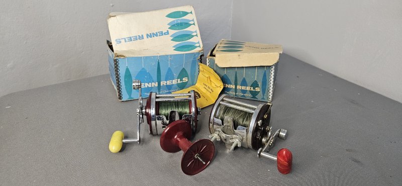 Pair of Vintage Penn Sea Fishing Reels with Original Boxes