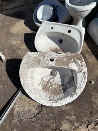 Pair of Ceramic Wash Basins — Salvage