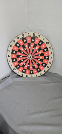 Vintage Puma Double-Sided Dartboard (Standard 1–20 + Card Darts)