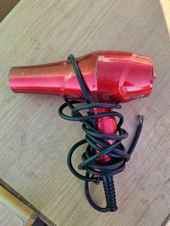 Russell Hobbs Hair Dryer — Red (Cut Cord — Spares / Repair)