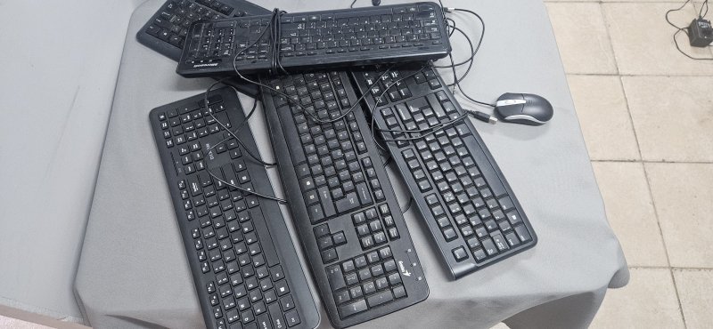 Job Lot of Computer Keyboards + USB Mouse (±4)