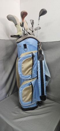 Proline Light-Blue Stand Bag with Mixed Player & FILA Club Set