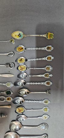 Collection of ±22 Silver-Plated Souvenir / Collectible Teaspoons