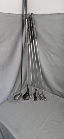 Mixed Golf Lot — 4 Putters & 2 Woods (Ping Anser 2, Spalding, Proline, Voodoo, Callaway, Slazenger)