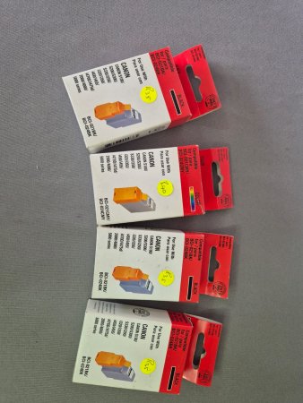 Canon-Compatible Ink Cartridges ×4 — 3× Black + 1× Colour (BCI-021/024)