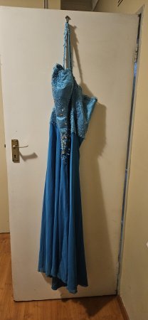 Blue Beaded Matric Farewell Dress / Evening Gown