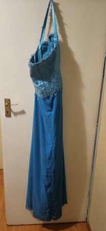 Blue Beaded Matric Farewell Dress / Evening Gown