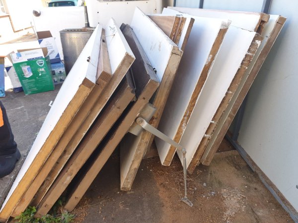 Job Lot of Loose Doors — White Melamine, Timber-Edged