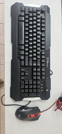 Tt eSPORTS Gaming Keyboard + Redragon Gaming Mouse Combo (Tested Working)