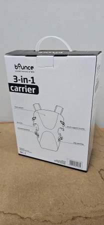 Bounce 3-in-1 Baby Carrier — Black (Boxed)