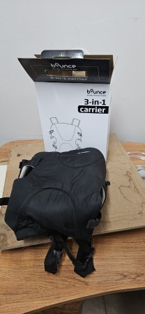 Bounce 3-in-1 Baby Carrier — Black (Boxed)