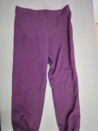 Della Two-Piece Uniform / Scrub Set — Aubergine with White Piping, Size L