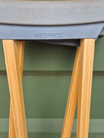 Pair of MEDPROC Wooden Underarm Crutches