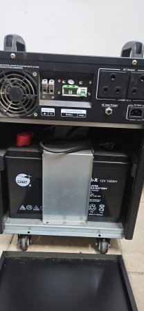 RCT Megapower T-2000s Inverter Trolley + 2× 100AH AGM Batteries (Batteries Need Replacing)