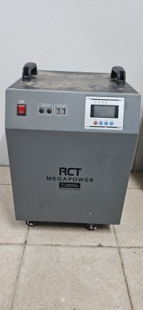 RCT Megapower T-2000s Inverter Trolley + 2× 100AH AGM Batteries (Batteries Need Replacing)