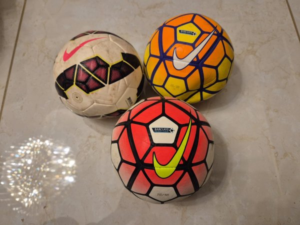 Set of 3 Nike Premier League Match Footballs (2015/16) — Minis