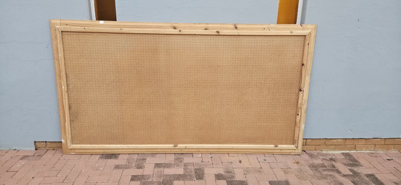 Large Pine-Framed Pin Board / Pegboard — ~2.5m (Board 2 of 2)