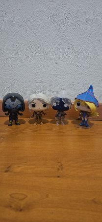 Funko Pop! Gaming & Anime Lot x4 — Ciri (Witcher), Cayde-6 (Destiny), Dark Magician Girl (Yu-Gi-Oh!) & Wraith (Apex Ledgends)