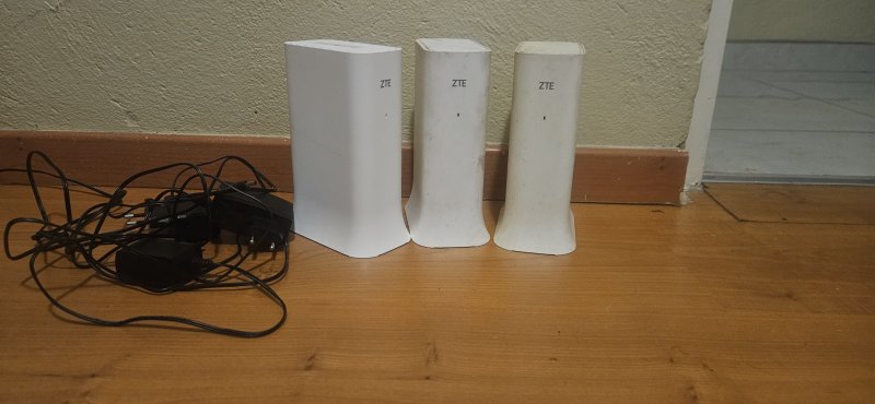 ZTE ZXHN H3601 WiFi 6 Mesh Router x3 — Working Set with Power Adapters