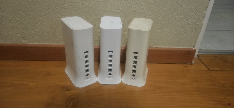 ZTE ZXHN H3601 WiFi 6 Mesh Router x3 — Working Set with Power Adapters