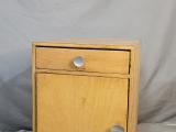 Vintage Pine Wall Cabinet — Drop-Front Door & Side Drawer - Image 1