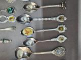 Collection of ±22 Silver-Plated Souvenir / Collectible Teaspoons - Image 3