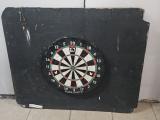 Puma Darts Bristle Dartboard mounted on Backboard - Image 1