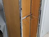 Retail Display Stand with Hook Arms & Mirror (Castor Base) - Image 1