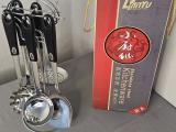 LinYu Stainless Steel Kitchen Utensil Set with Stand (One Piece Missing) - Image 2
