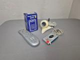 Retro PC & Media Accessories Bundle — Keypad, Remote, 2 Webcams, TV Keyboard & Cables - Image 1