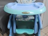Little One Baby High Chair with Double Tray & Harness - Image 3