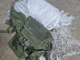 Round Parachute — Orange & Olive Canopy with Harness & Rigging Lines - Image 2