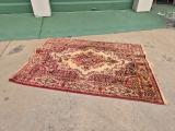 Persian-Style Medallion Rug / Carpet — Cream, Red & Navy - Image 1