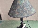 Table / Bedside Lamp — Verdigris Metal Shade - Image 1