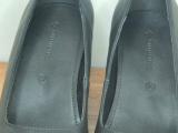 Green Cross Black Leather Court Shoes — Size 39 - Image 3