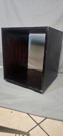 Black wood Open-Display / Storage Cube