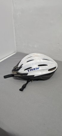 TREK Cycling Helmet — Size Small, White/Black, Good Condition