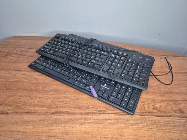 Three PC Keyboards — Dell USB, Volkano and PS/2